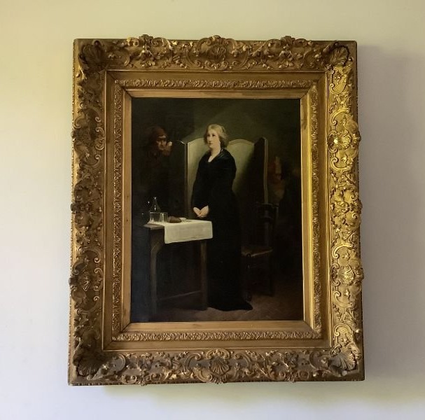 Marie-antoinette At The Conciergerie   Hst   19th Century