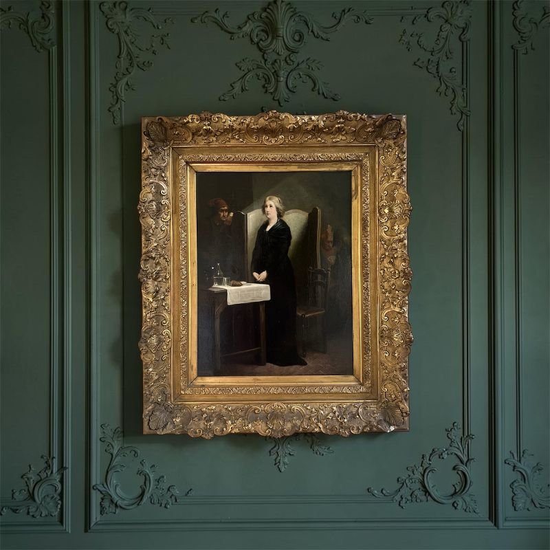 Marie-antoinette At The Conciergerie   Hst   19th Century