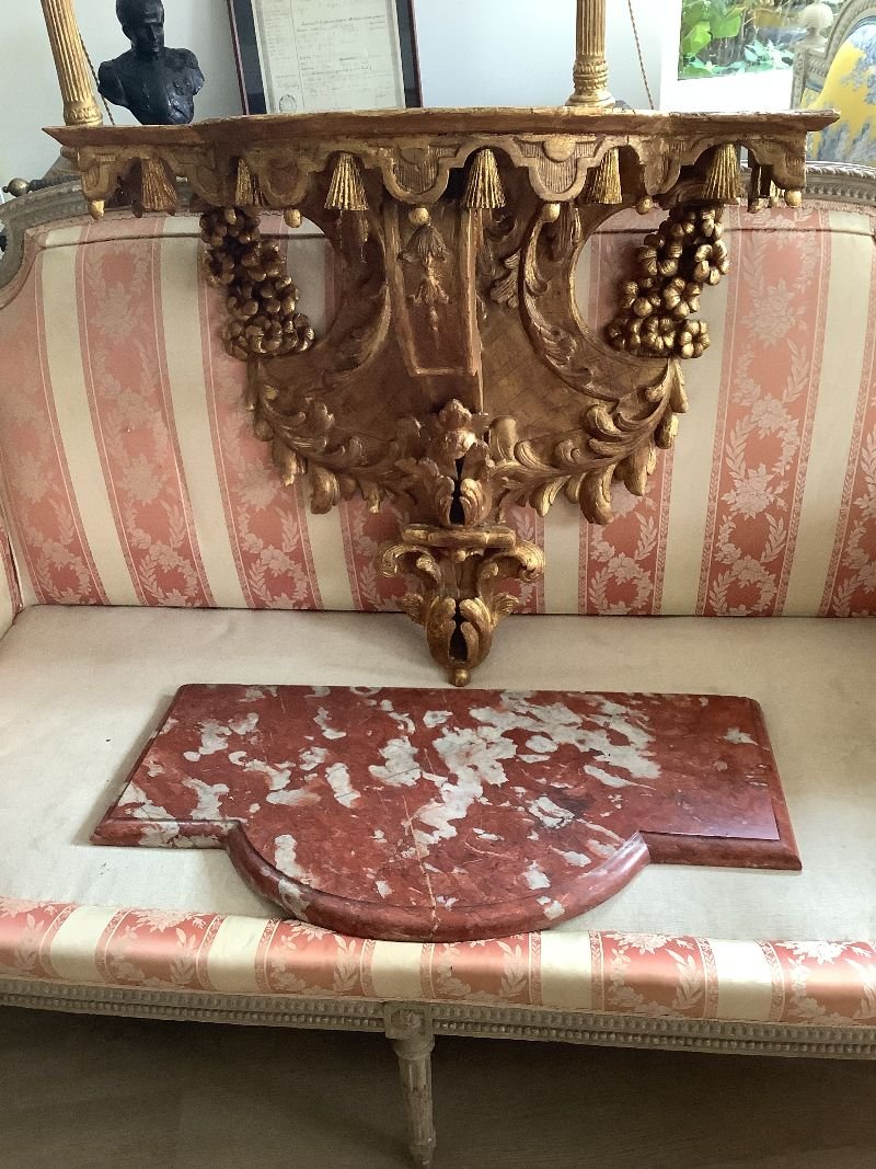 18th-century Wall-mounted Console Table -photo-2