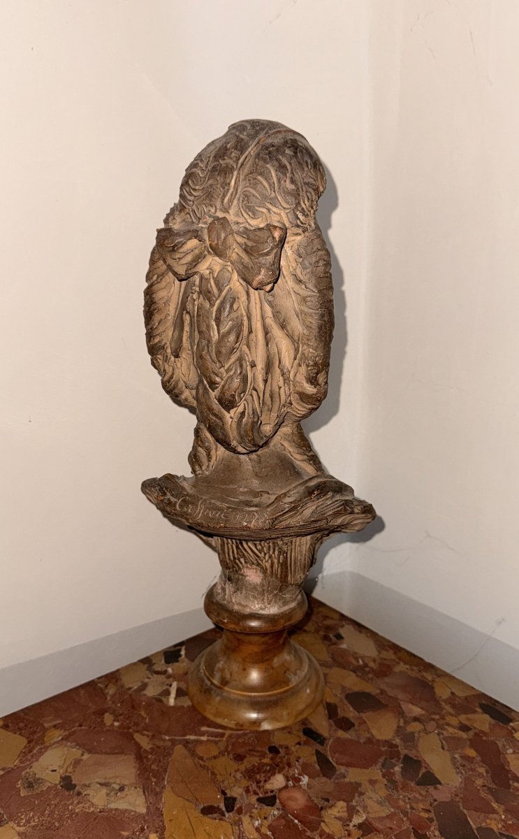 Buste en terre cuite  MARIE-ANTOINETTE-photo-2