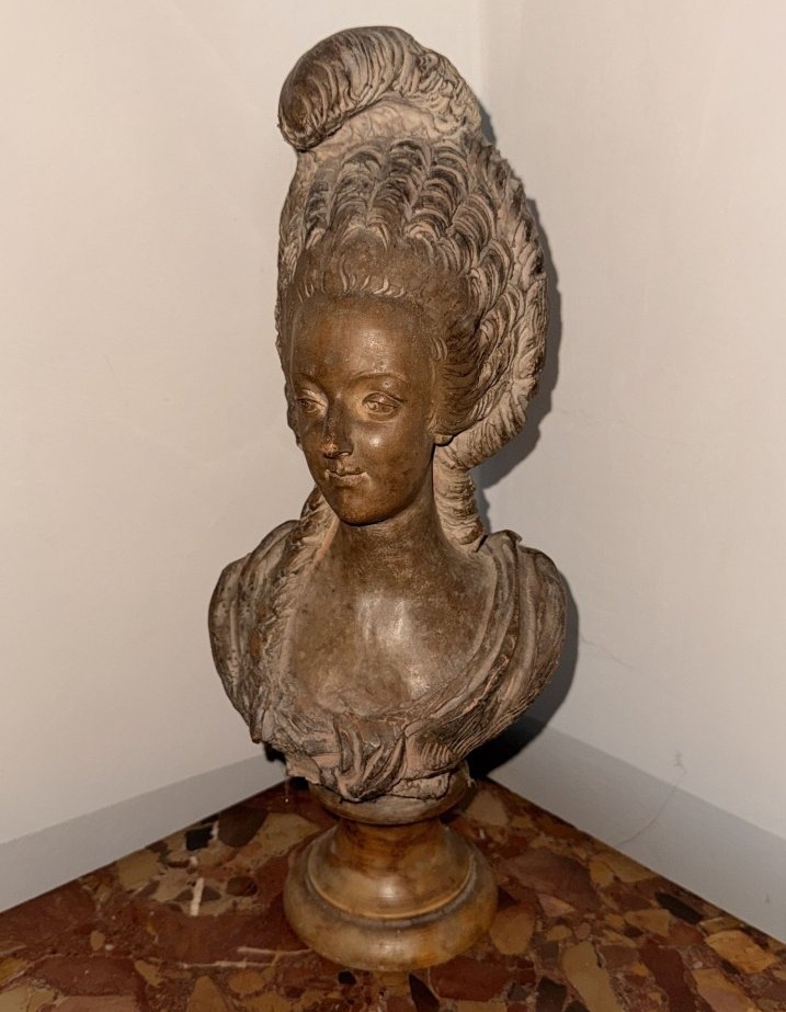 Buste en terre cuite  MARIE-ANTOINETTE