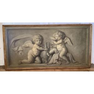 Huile Sur Toile En Grisaille