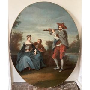 Scène galante XVIIIème 