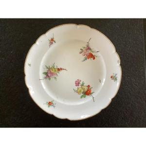 18th-century Porcelain Plate From The Clignancourt Porcelain Manufactory