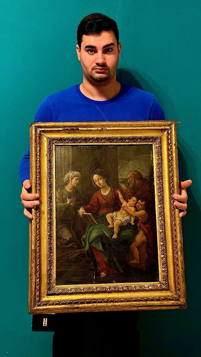 Holy Family With Saint Elizabeth And Saint John The Baptist • XVIII-photo-4
