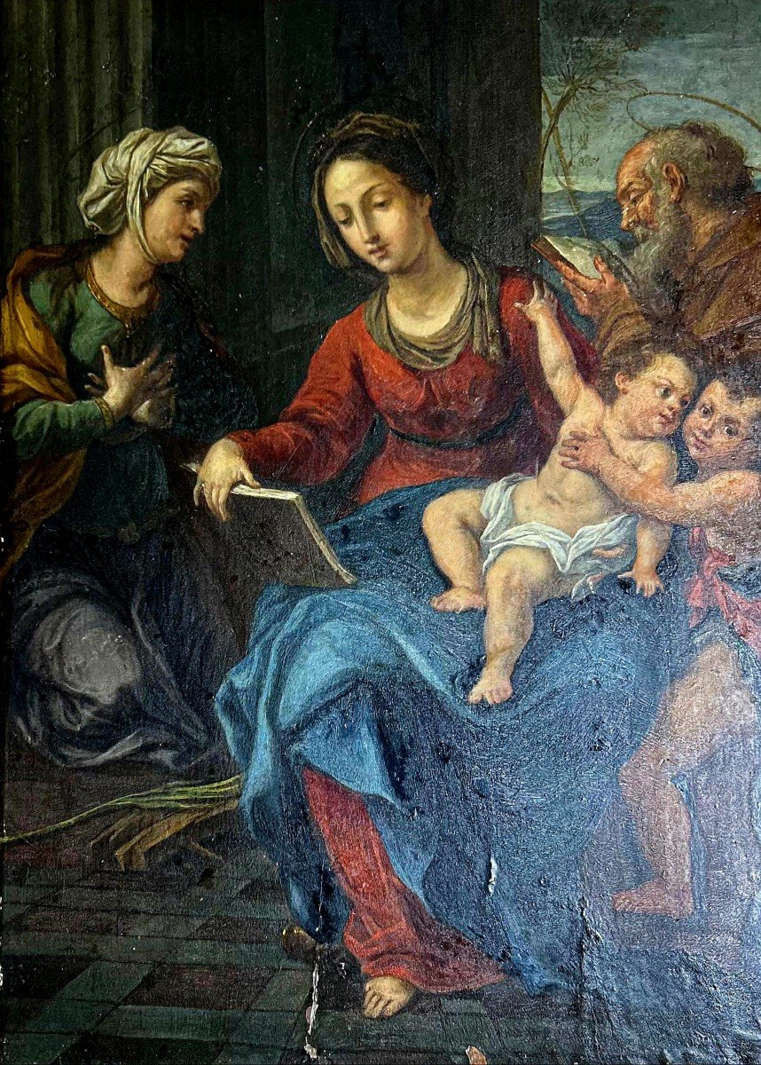 Holy Family With Saint Elizabeth And Saint John The Baptist • XVIII
