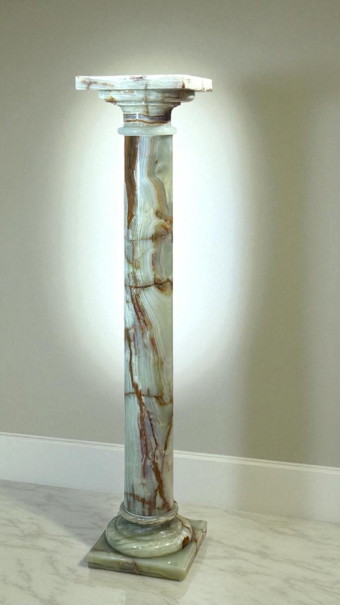 Colonne en Onyx Vert-photo-1