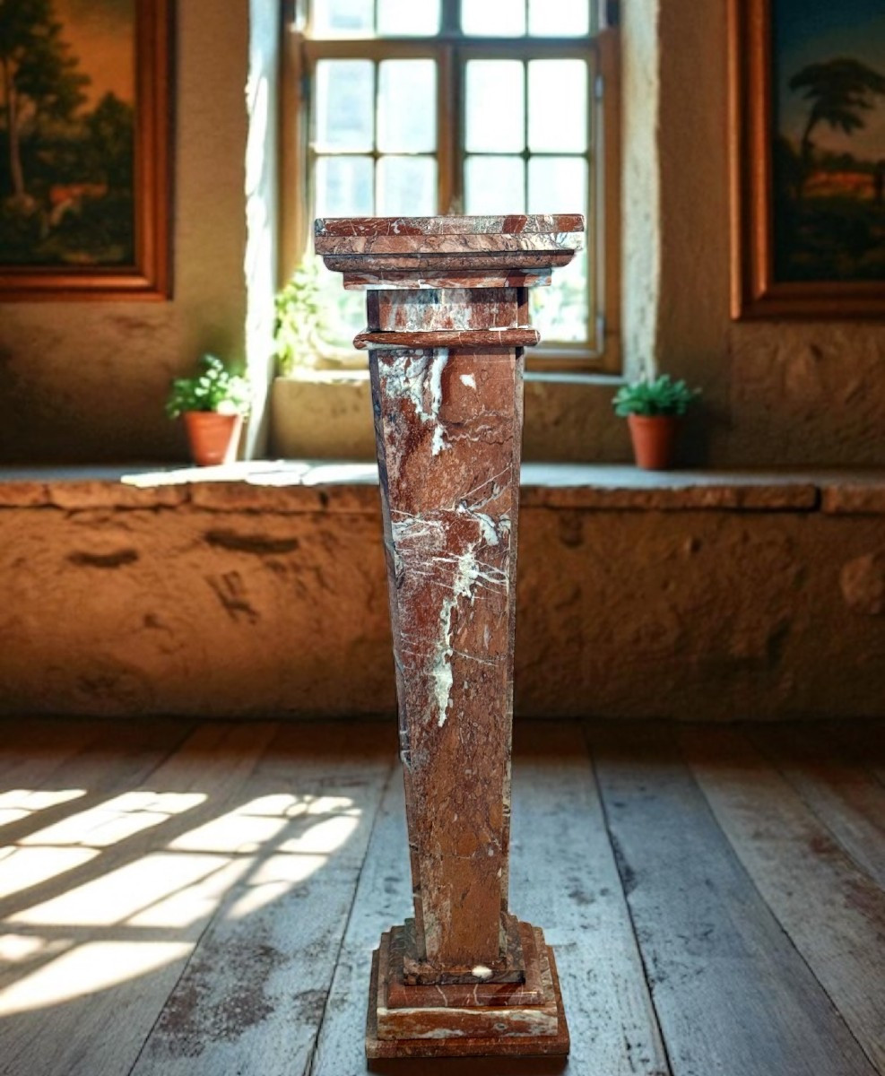 Column In Red Marble 