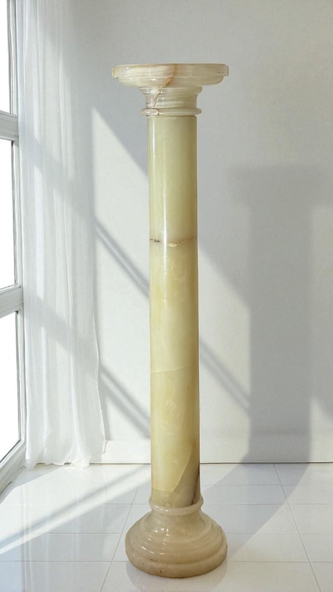 Colonne en Onyx Blanc-photo-3
