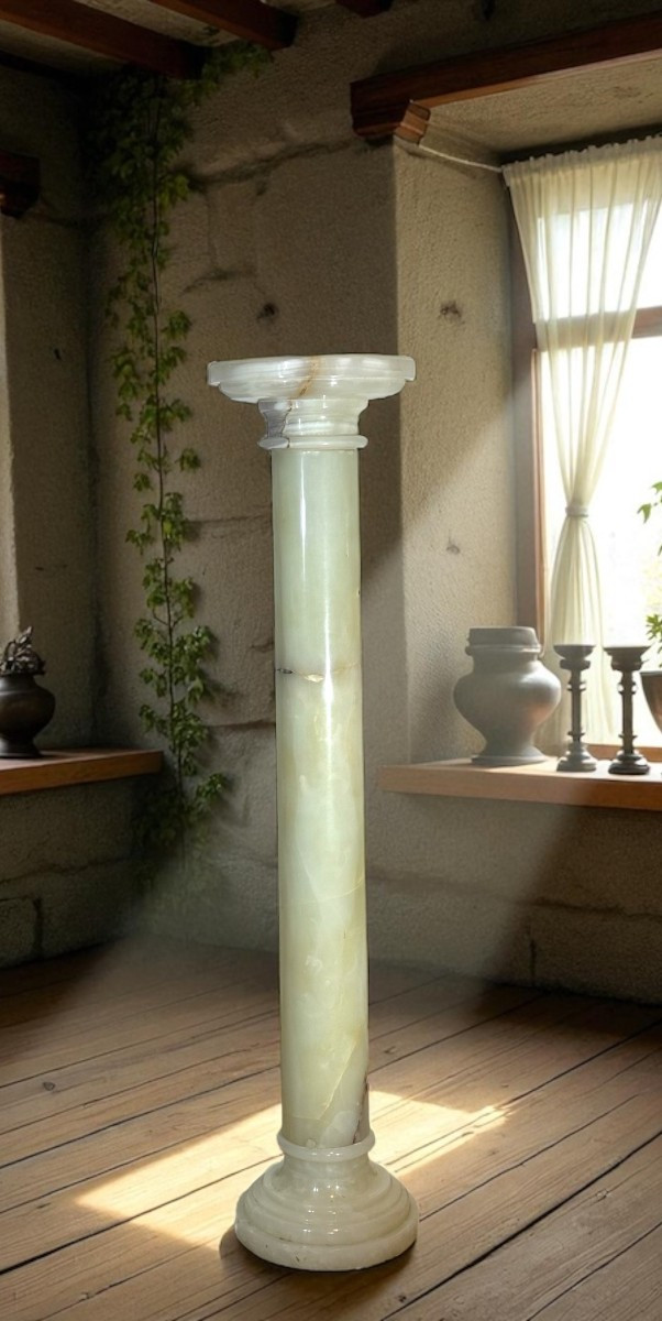 Colonne en Onyx Blanc