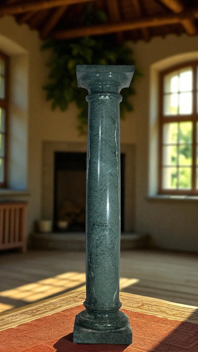 Colonne en marbre vert des Alpes-photo-4
