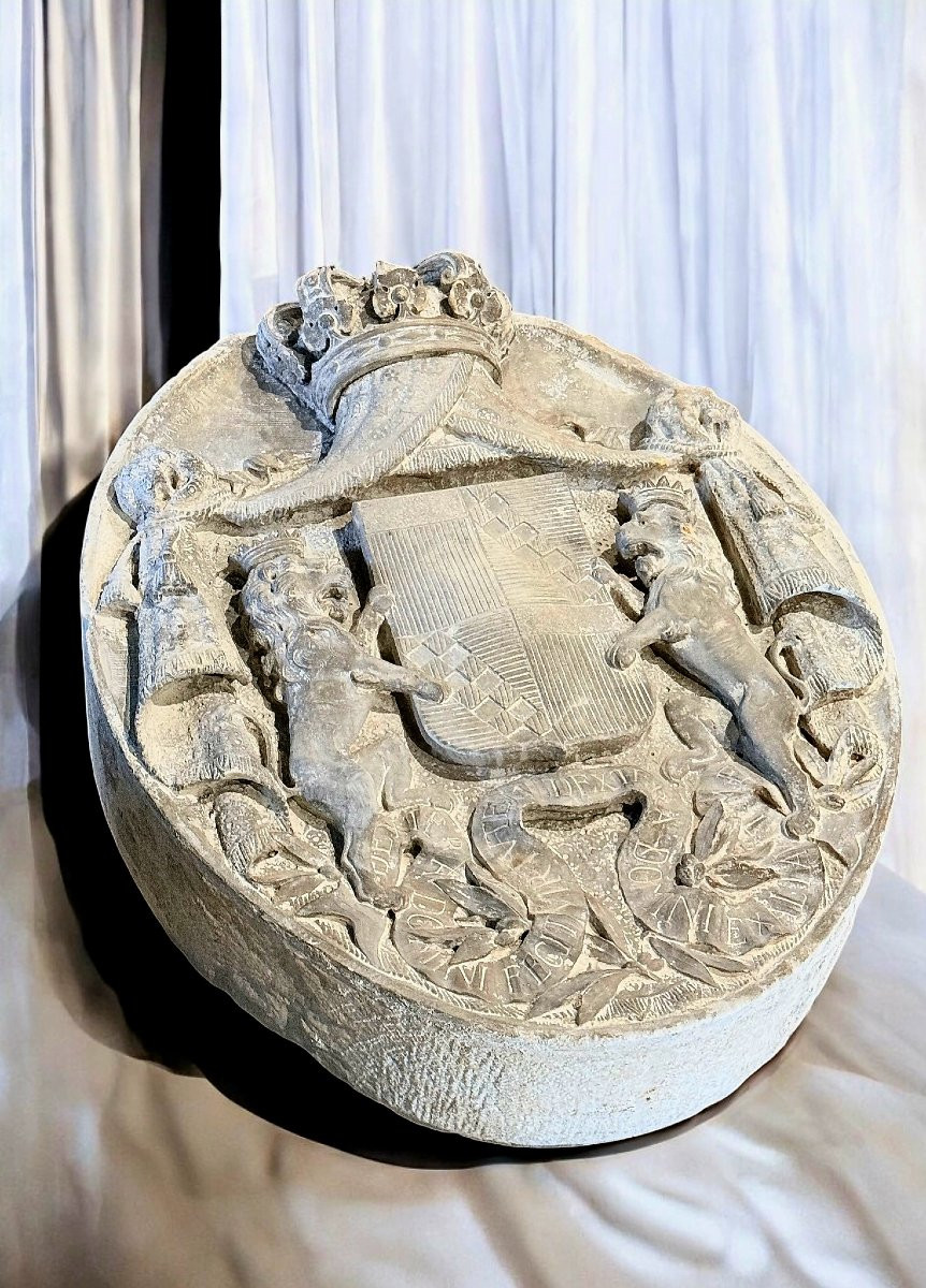 Coat Of Arms Of The Ventimiglia Princes, Carrara Marble -photo-7