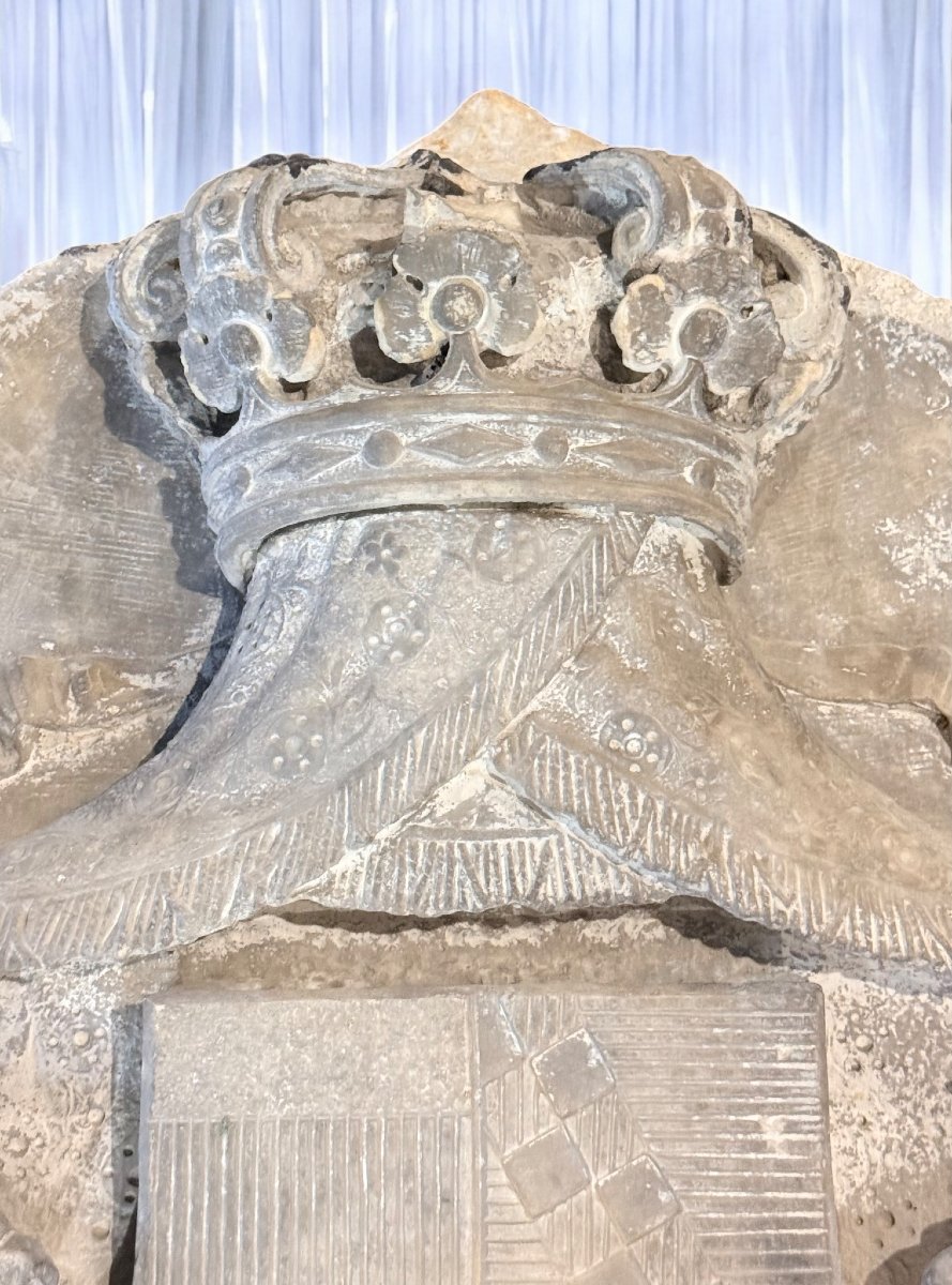Coat Of Arms Of The Ventimiglia Princes, Carrara Marble -photo-8