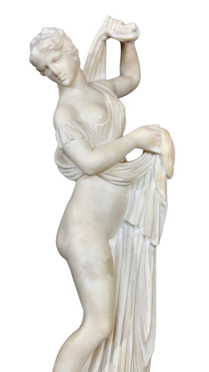 Statue représentant une Vénus Callipyge Carrara Marbre-photo-4