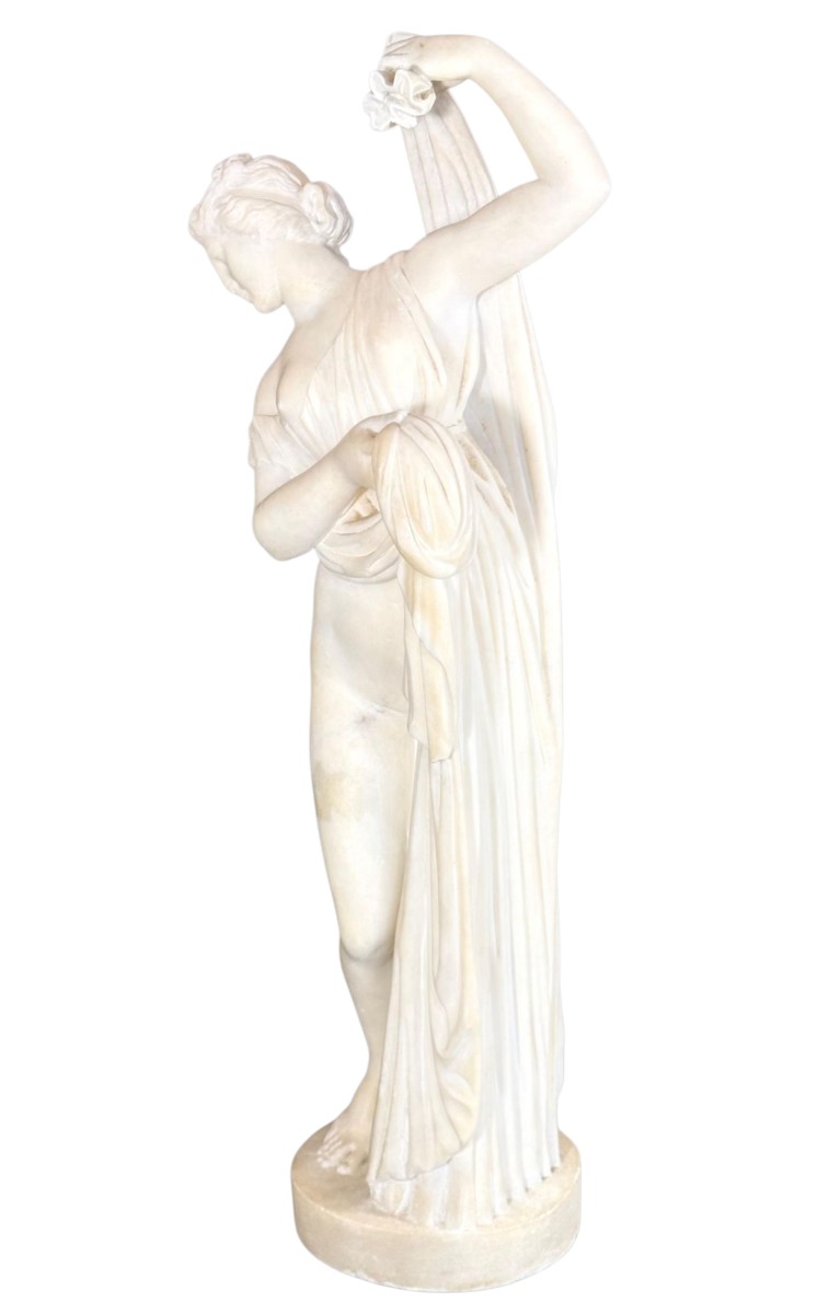 Statue représentant une Vénus Callipyge Carrara Marbre