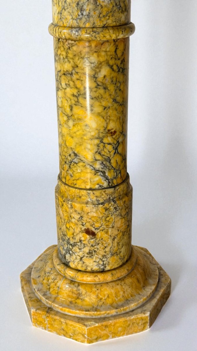 Capital In Arabescato Yellow Marble -photo-4
