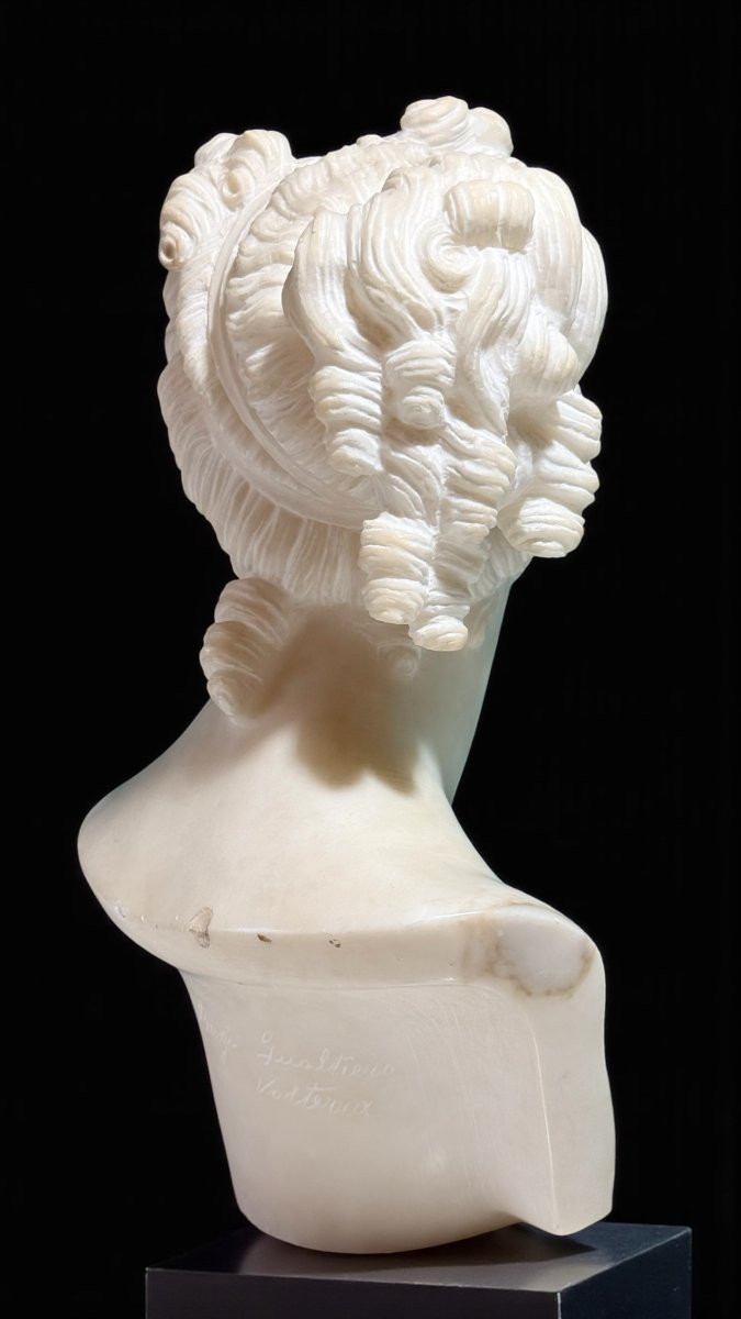 Bust Depicting Venus Italica Based On The Model By Antonio Canova, Carrara Marble -photo-3