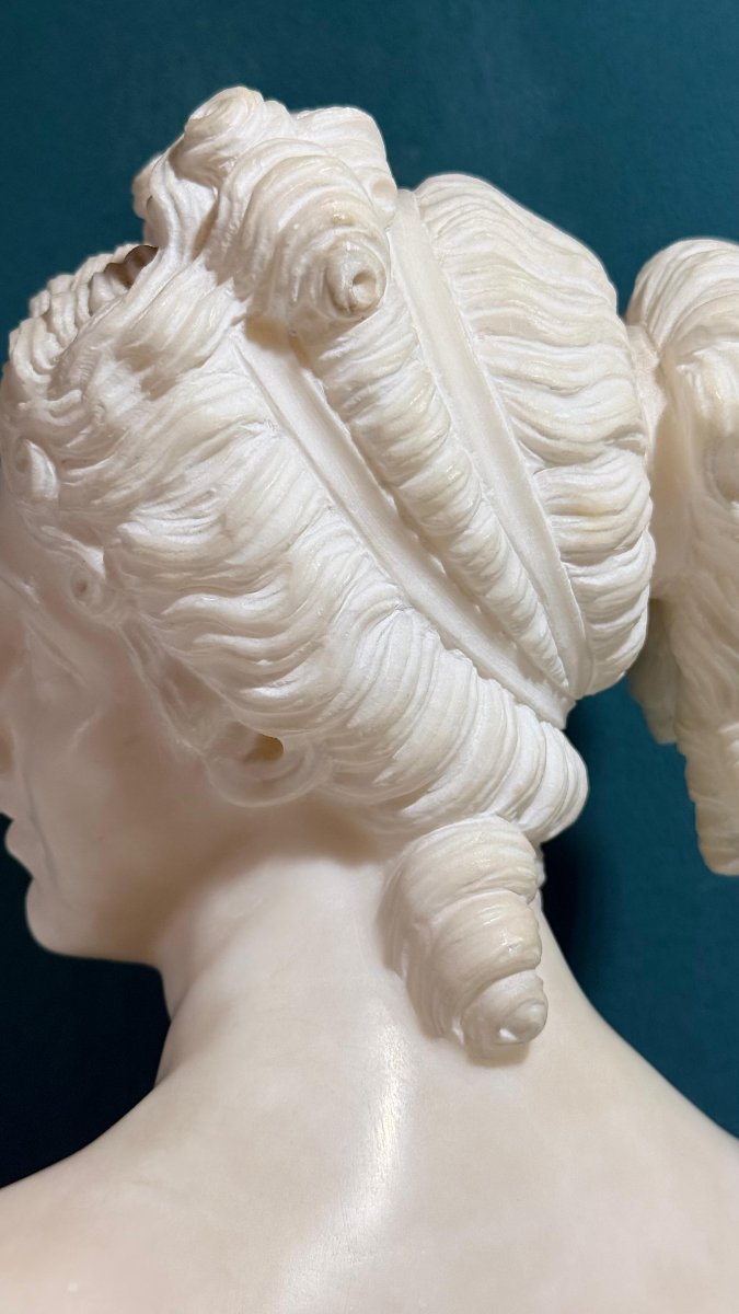 Bust Depicting Venus Italica Based On The Model By Antonio Canova, Carrara Marble -photo-4