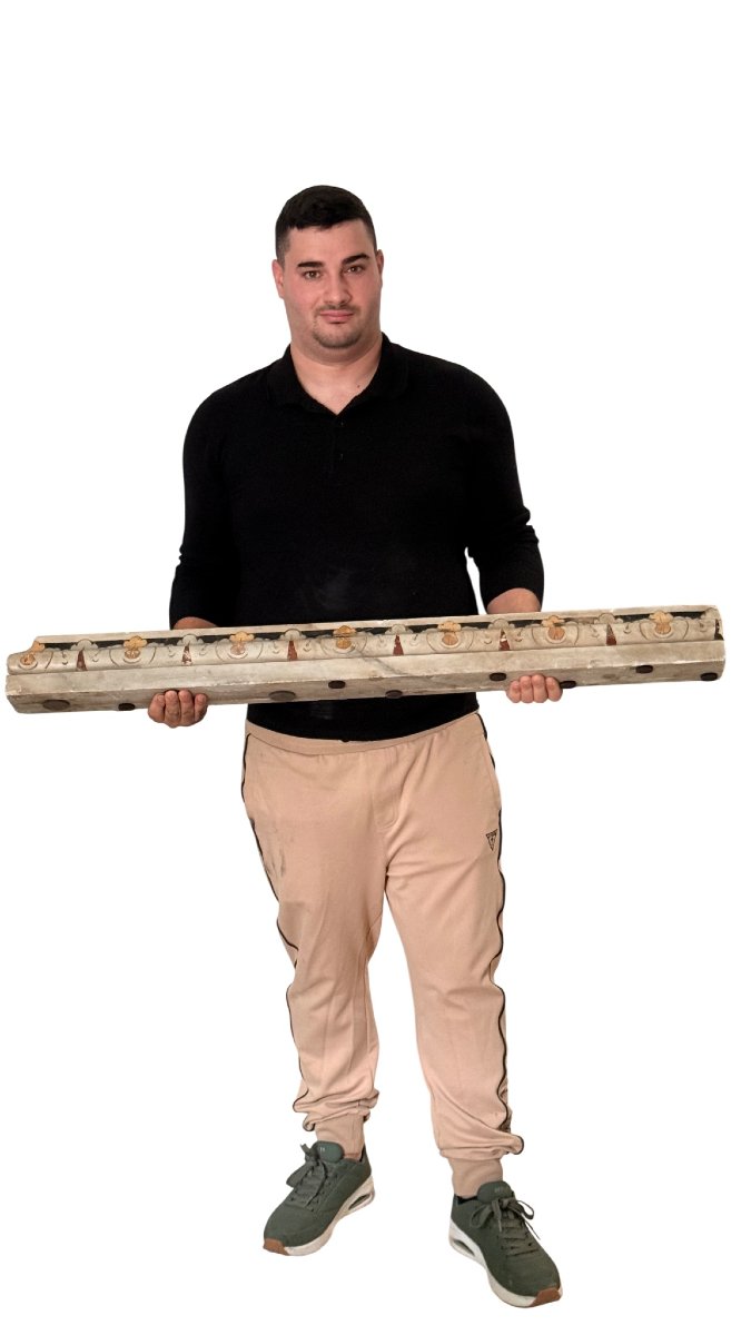 Architectural Ornament Made Strictly By Hand From The XVII° Century (marble)-photo-2
