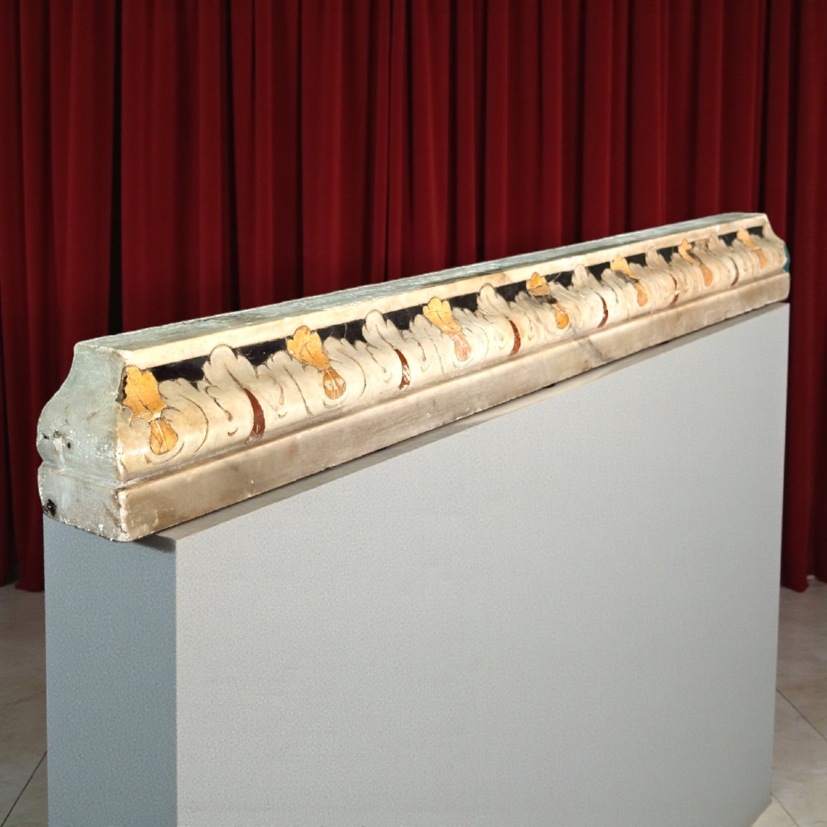 Architectural Ornament Made Strictly By Hand From The XVII° Century (marble)-photo-3