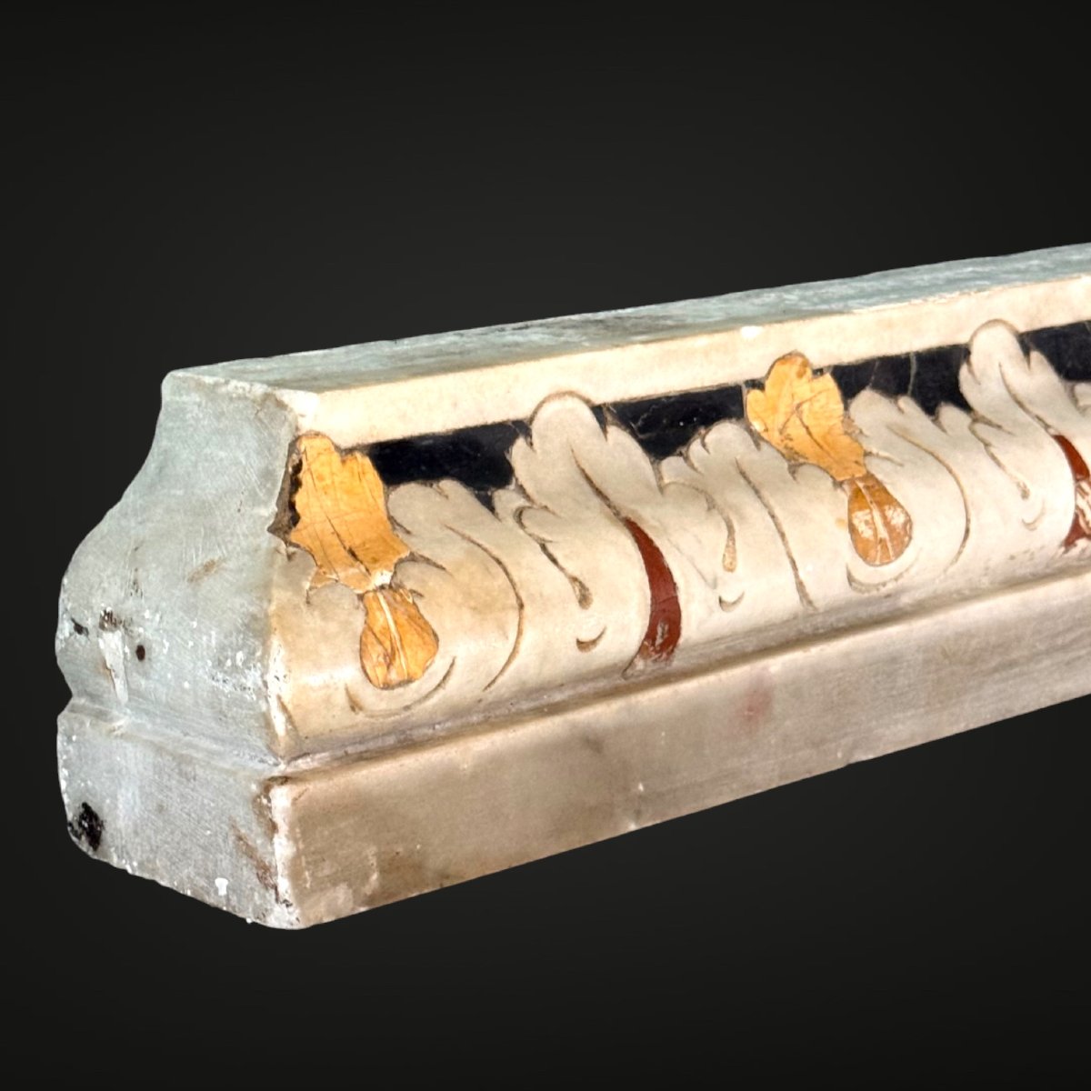 Architectural Ornament Made Strictly By Hand From The XVII° Century (marble)-photo-1