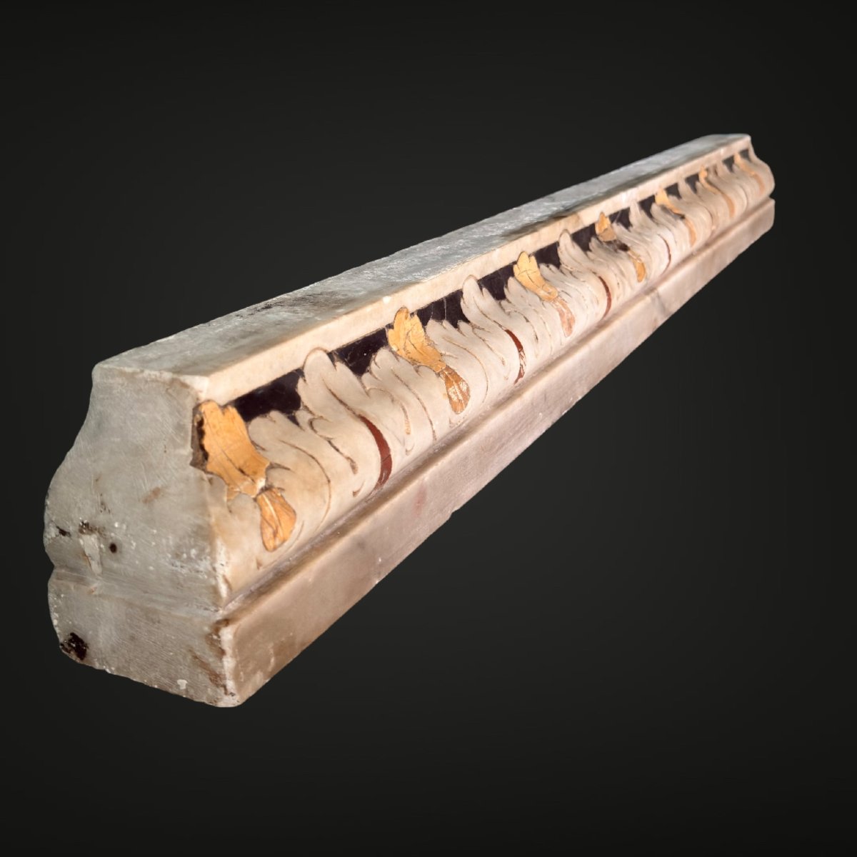 Architectural Ornament Made Strictly By Hand From The XVII° Century (marble)-photo-2