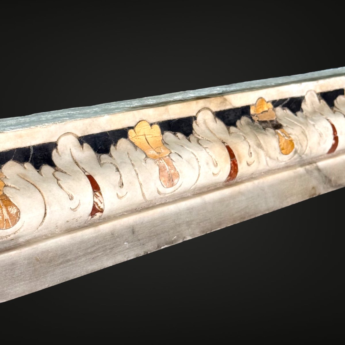 Architectural Ornament Made Strictly By Hand From The XVII° Century (marble)-photo-3