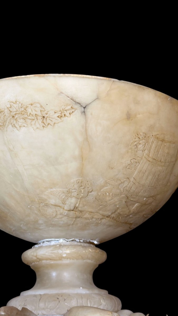 Mitological Vase With Grape Leaves And Scenes Of Bacchantes -photo-3
