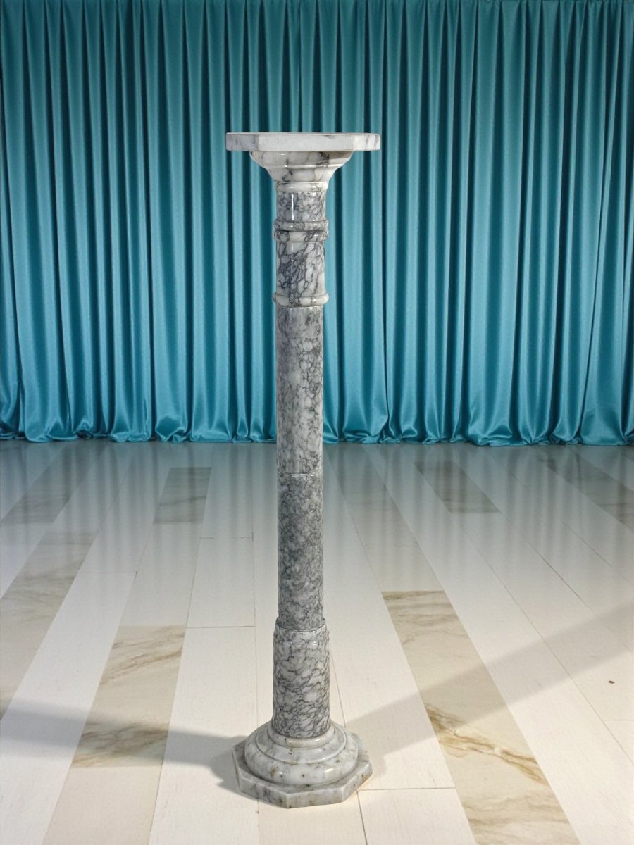 Colonne en Marbre Arabescato-photo-1