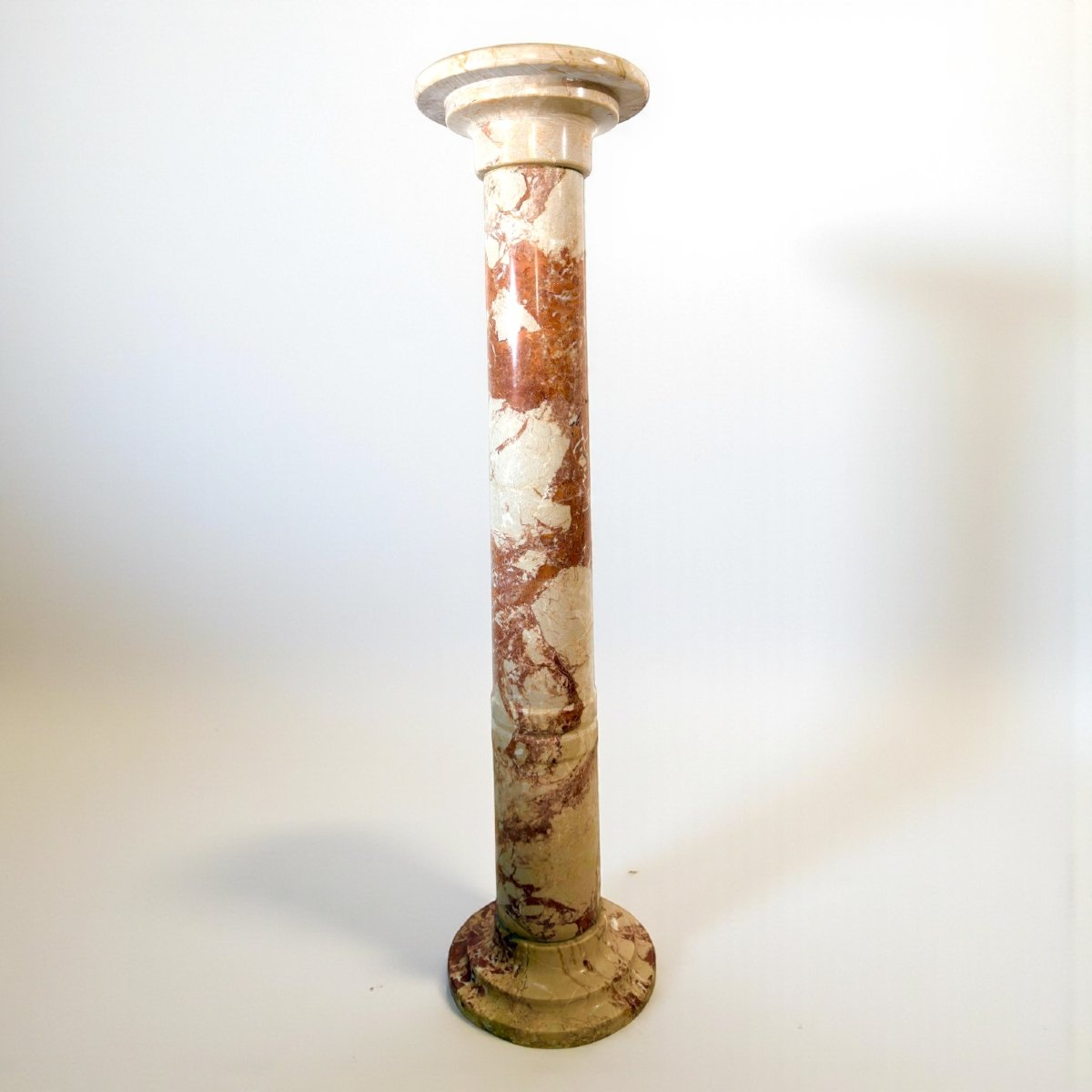 Colonne en Marbre Rouge et Blanc-photo-2