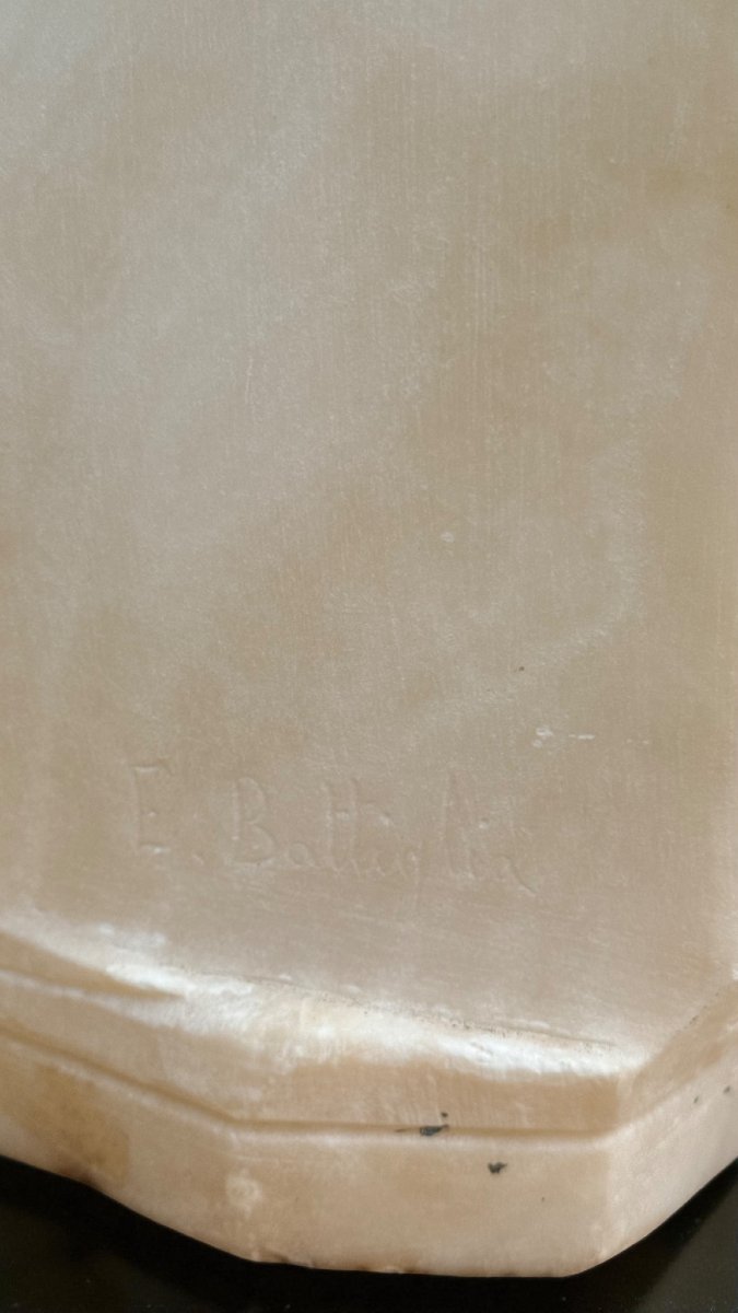 Statue Couples Of Children In Love, Marble-photo-1