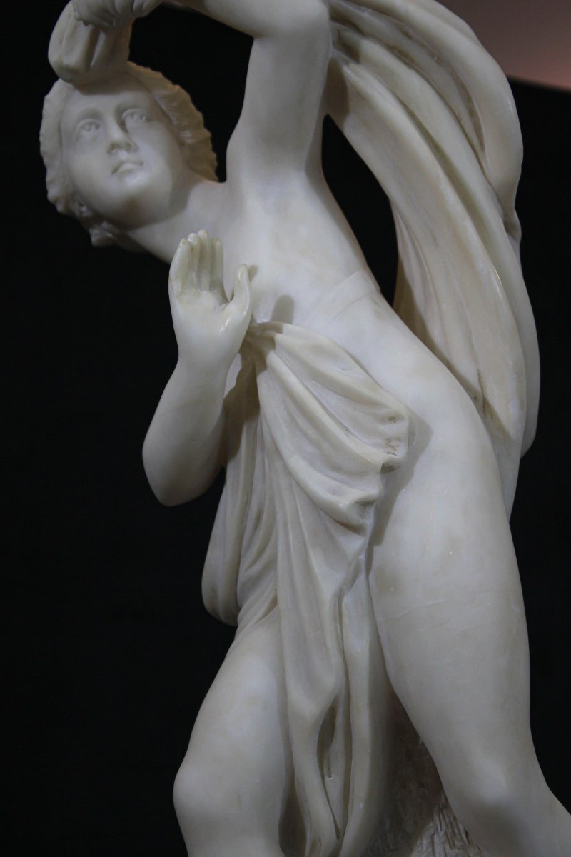 Statue Naked Bather Marble Carrara -photo-4