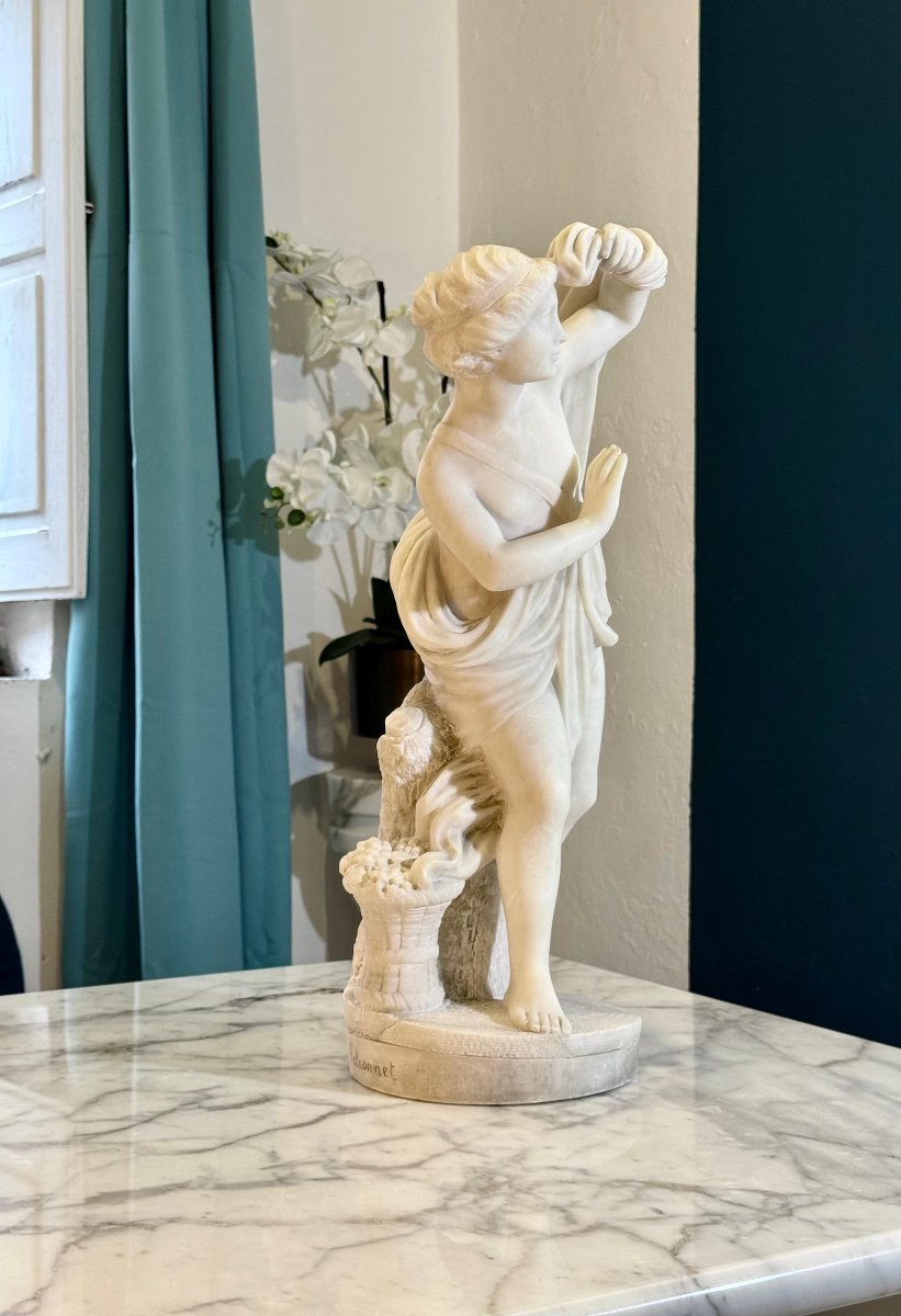 Statue Naked Bather Marble Carrara -photo-8