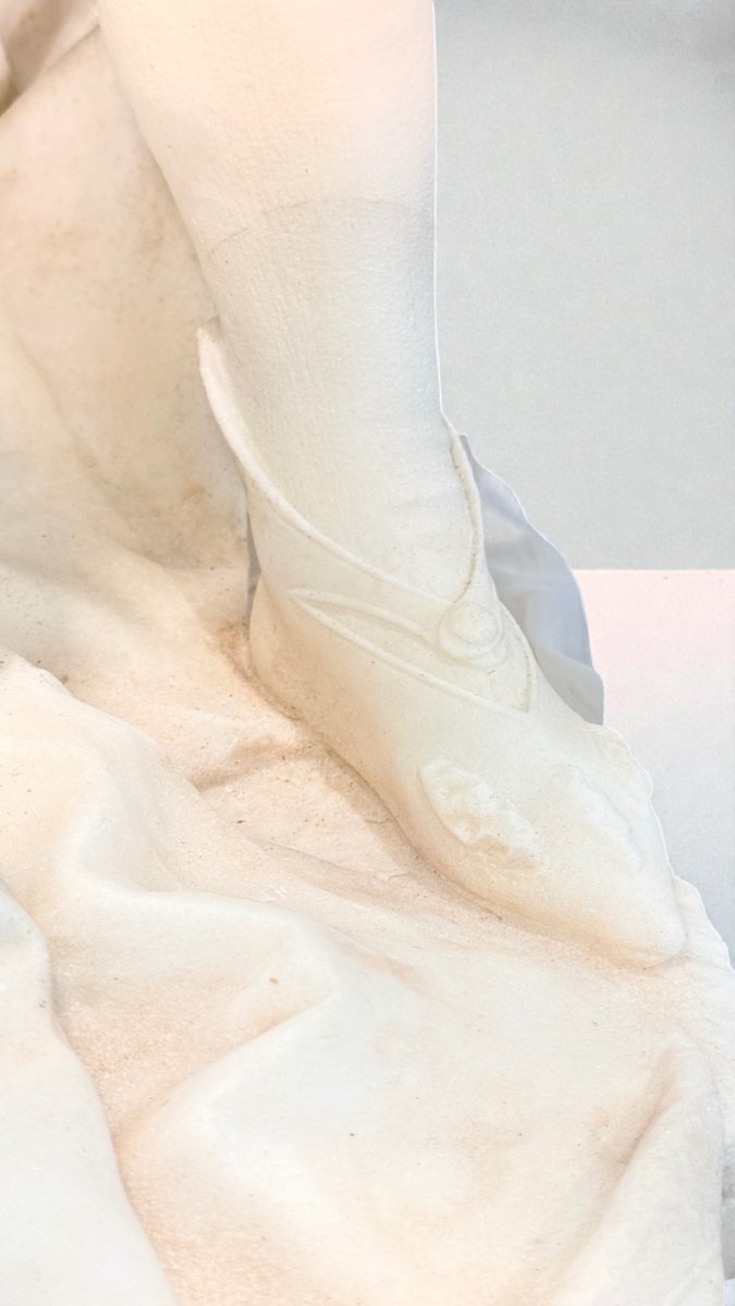 Statue Romeo And Giulietta In White Statuary Carrara Marble -photo-4