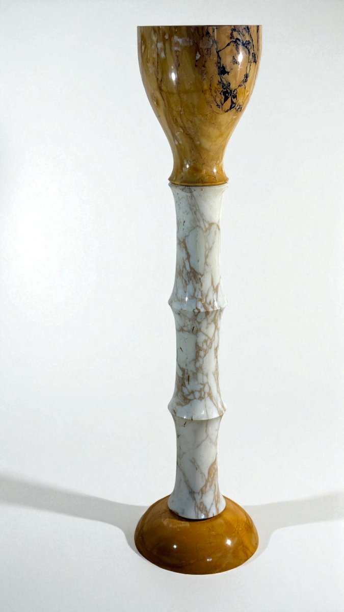 Column Design In Calacatta Gold Marble And Yellow Siena Marble -photo-8