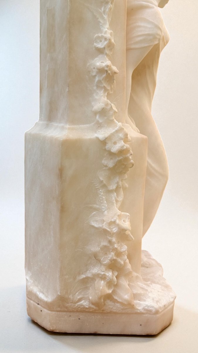 Couples d'enfants amoureux Marbre avec Bronze -photo-2