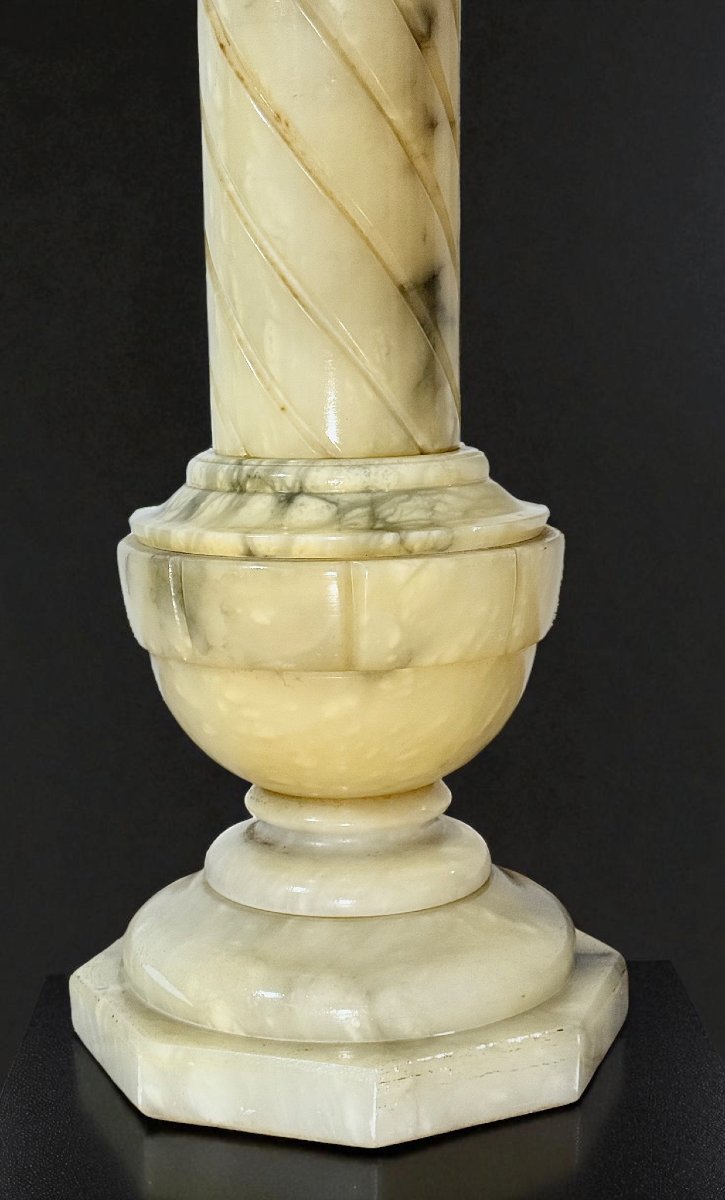 Chapiteau en marbre jaune Arabescato-photo-2