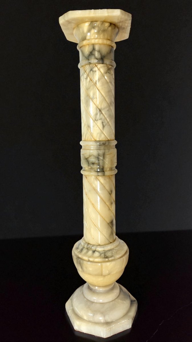 Chapiteau en marbre jaune Arabescato-photo-6