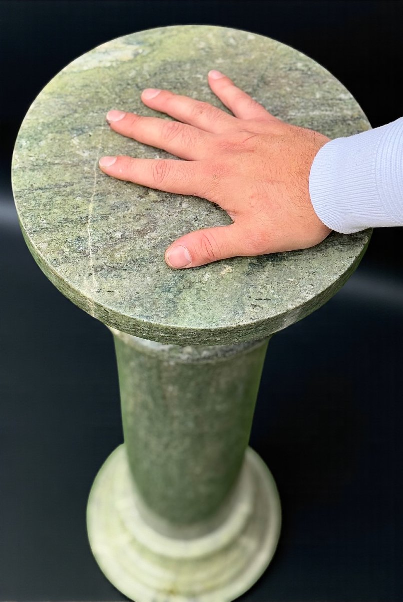 Colonne en marbre vert alpin-photo-3