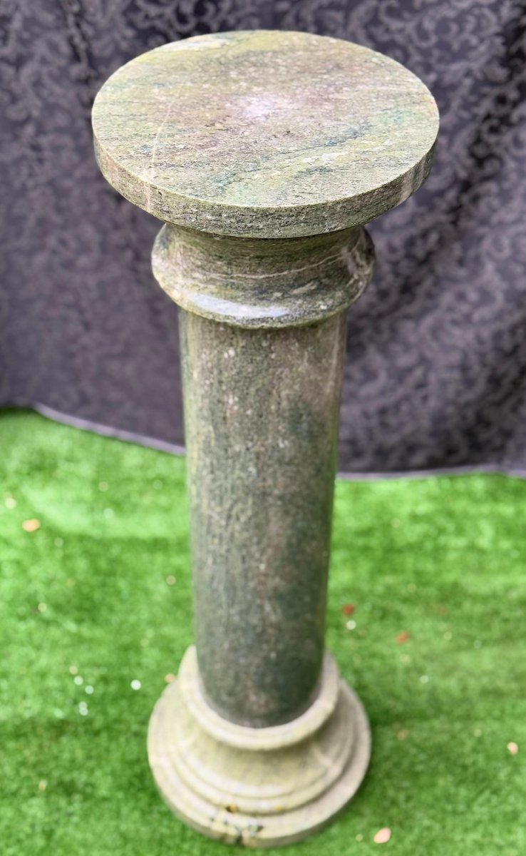 Colonne en marbre vert alpin-photo-4