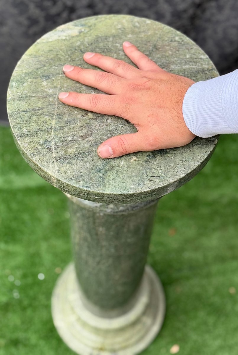 Colonne en marbre vert alpin-photo-5