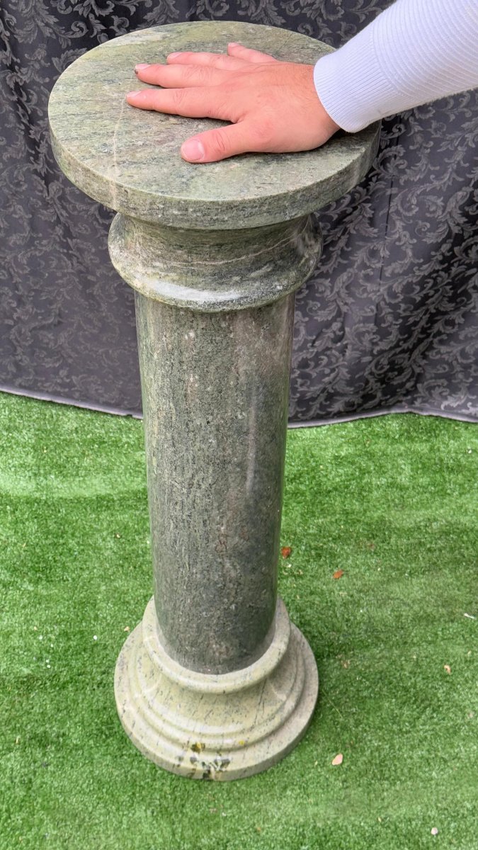 Colonne en marbre vert alpin-photo-7