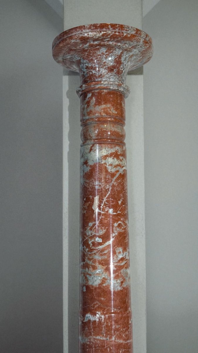 Colonne en marbre rouge-photo-2