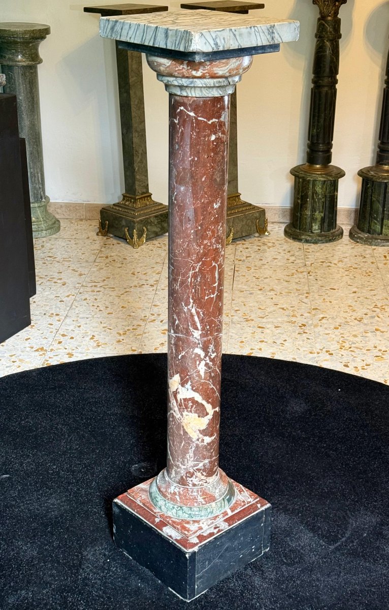 Column In Red Verona Marble -photo-7