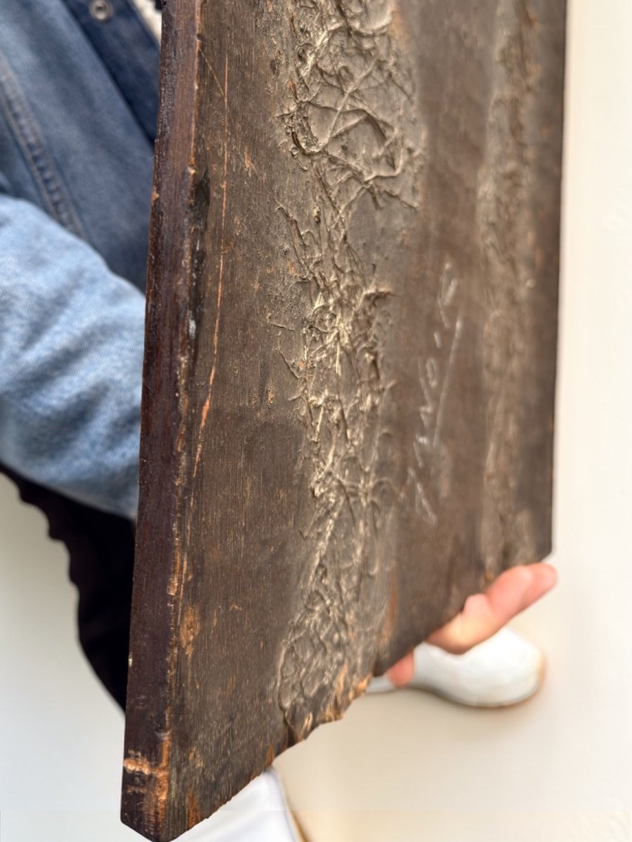 Tableau représentant Marie-Madeleine, huile sur panneau du XVIe siècle-photo-3