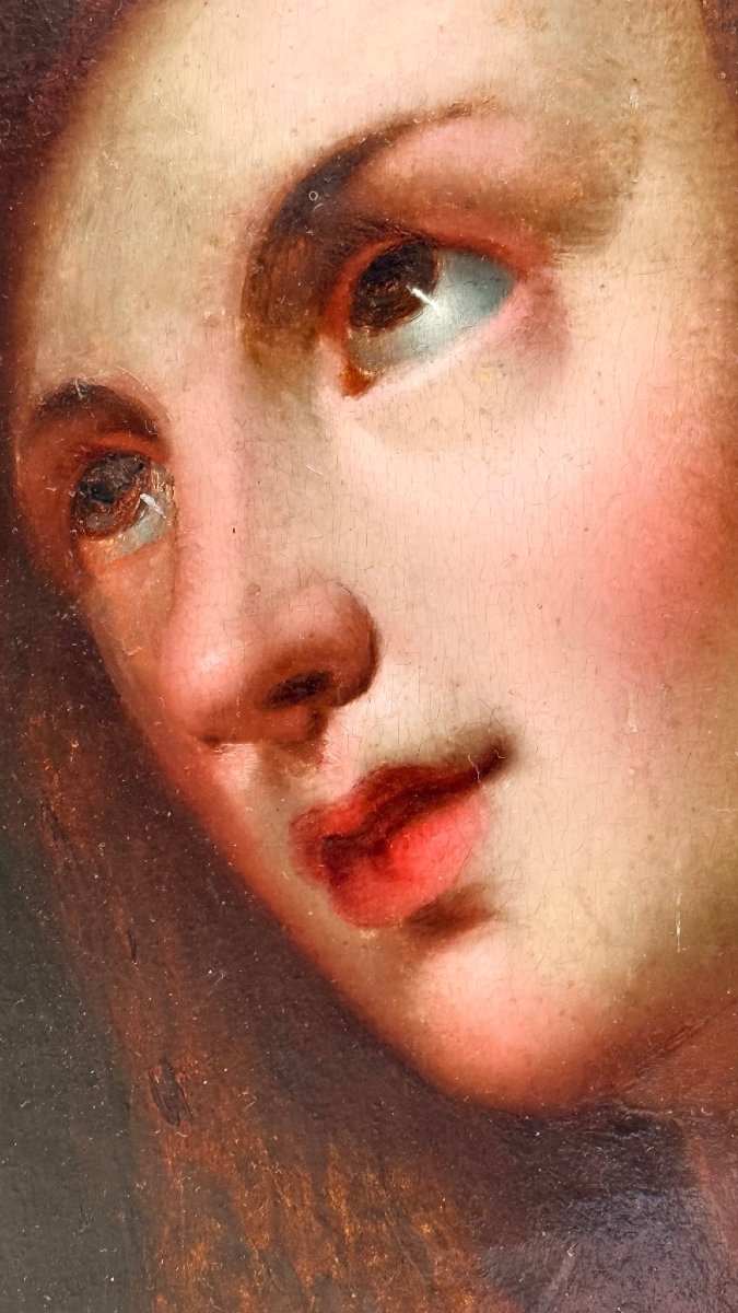 Tableau représentant Marie-Madeleine, huile sur panneau du XVIe siècle-photo-7
