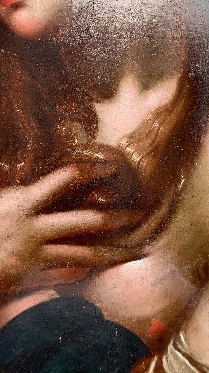 Tableau représentant Marie-Madeleine, huile sur panneau du XVIe siècle-photo-8