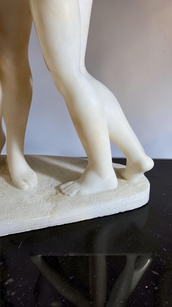 Sculptural Group Depicting The Three Graces, Based On A Work By Antonio Canova -photo-7