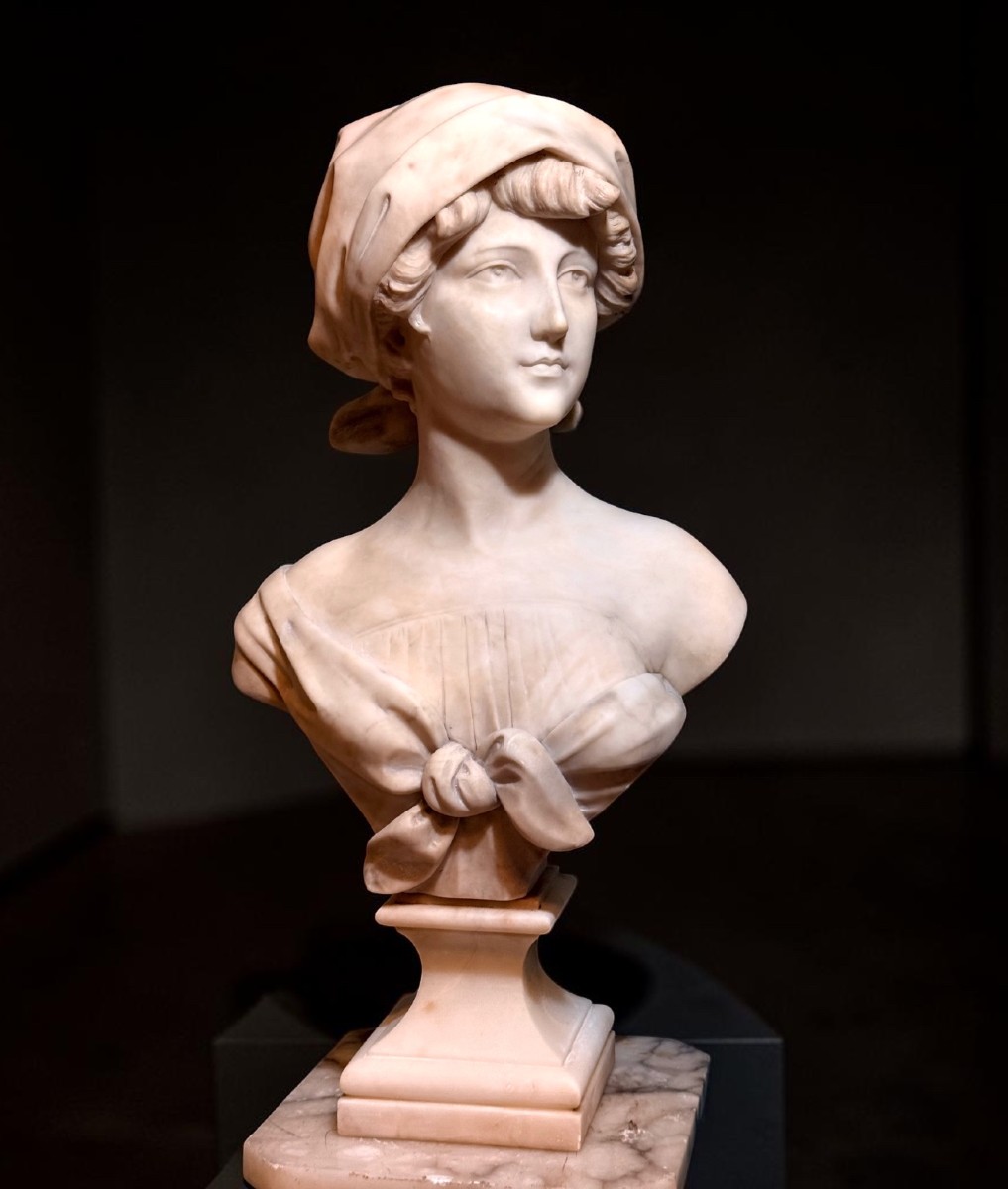 Bust Depicting A Young Girl, By Adolfo Cipriani 