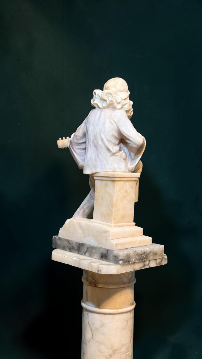 Statue de Pierrot Marbre Sculpteur CURRINI-photo-4